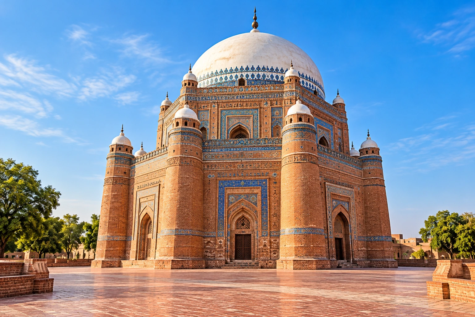 Shah Rukn-e-Alam, Multan — landmark illustration
